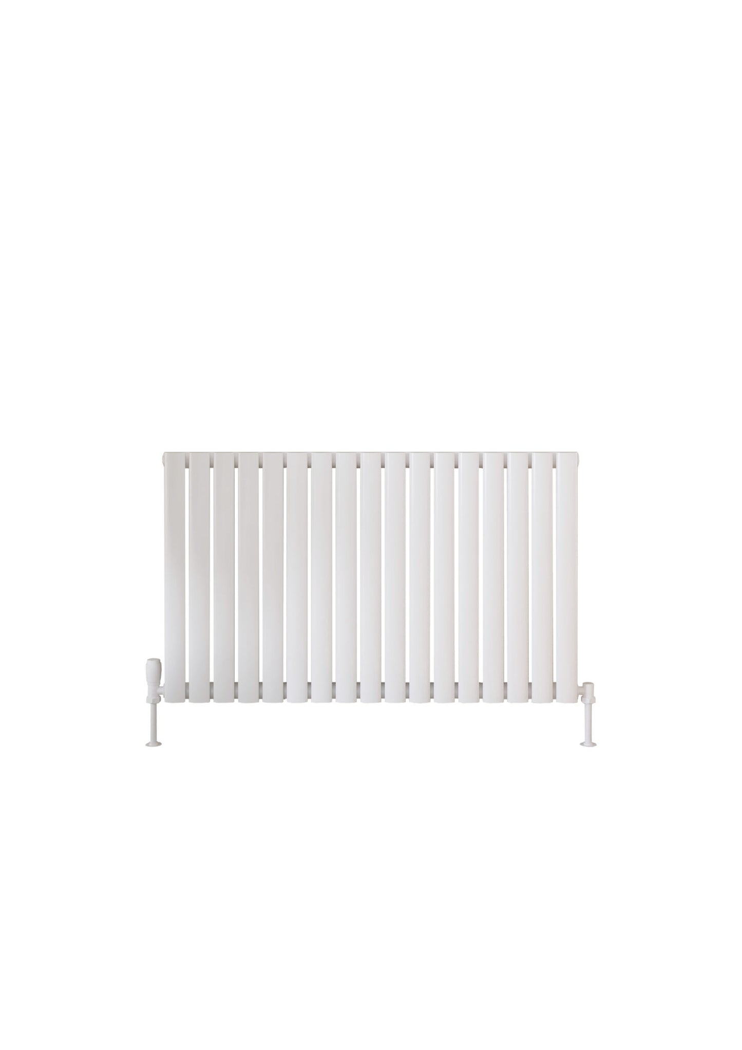 white horizontal radiators