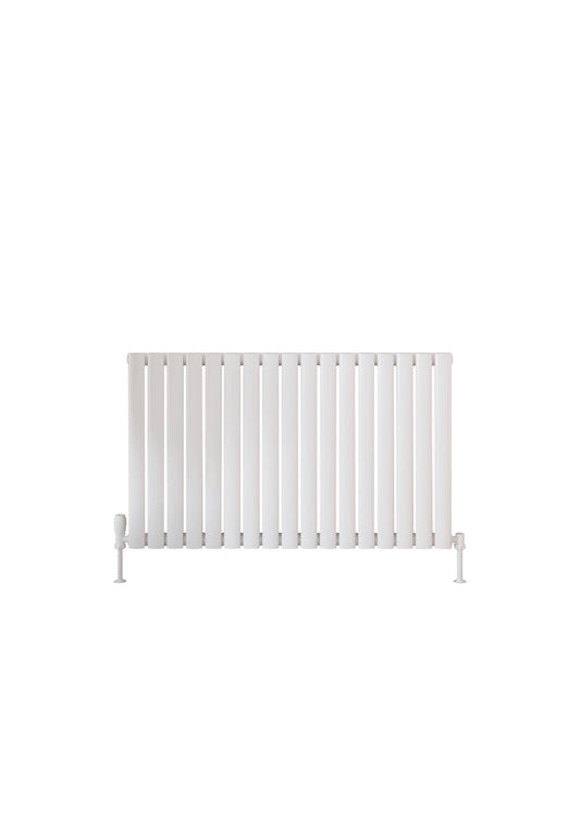 white horizontal radiators