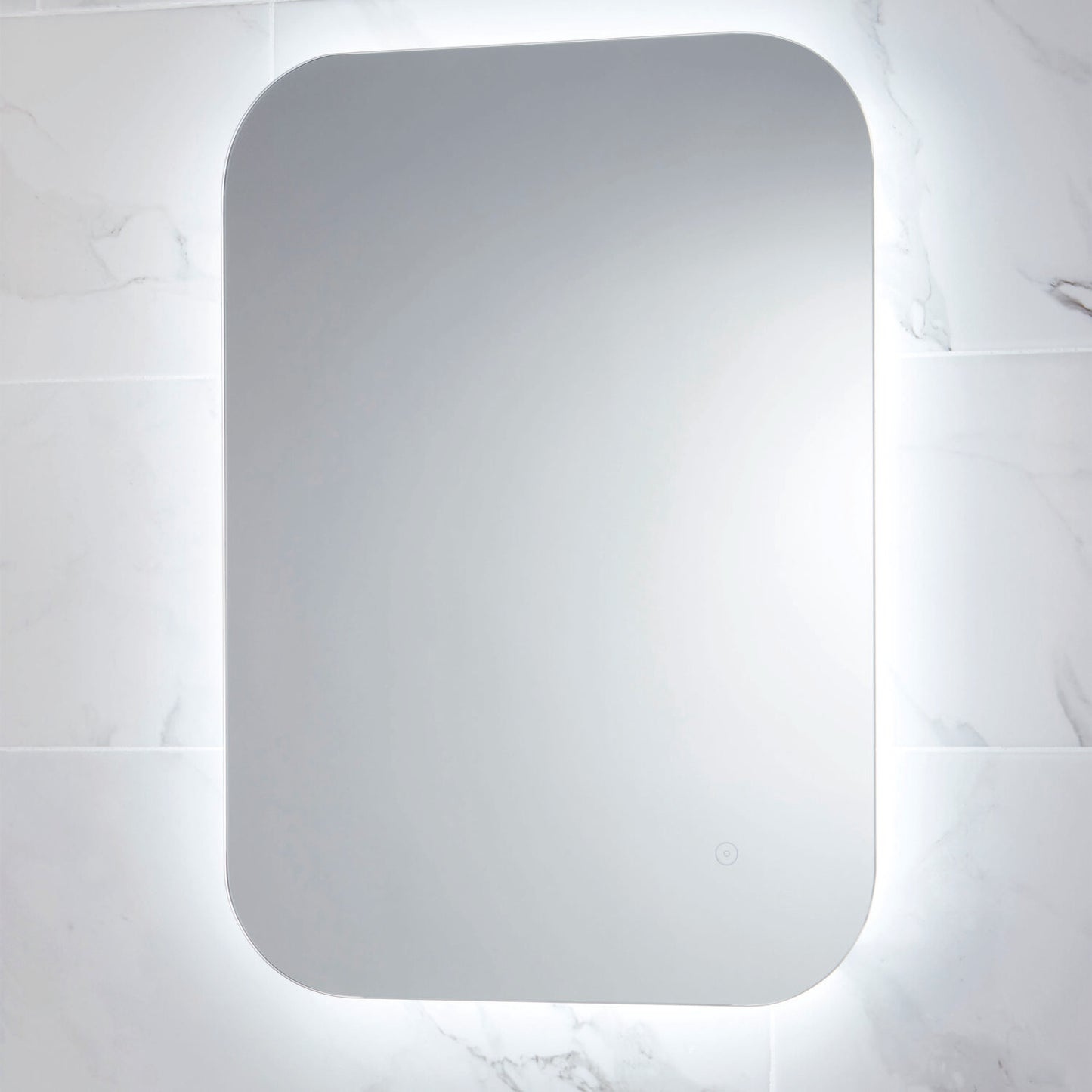 OVa LED Mirror with Demister Pad and Shaver Socket 500 x 700mm