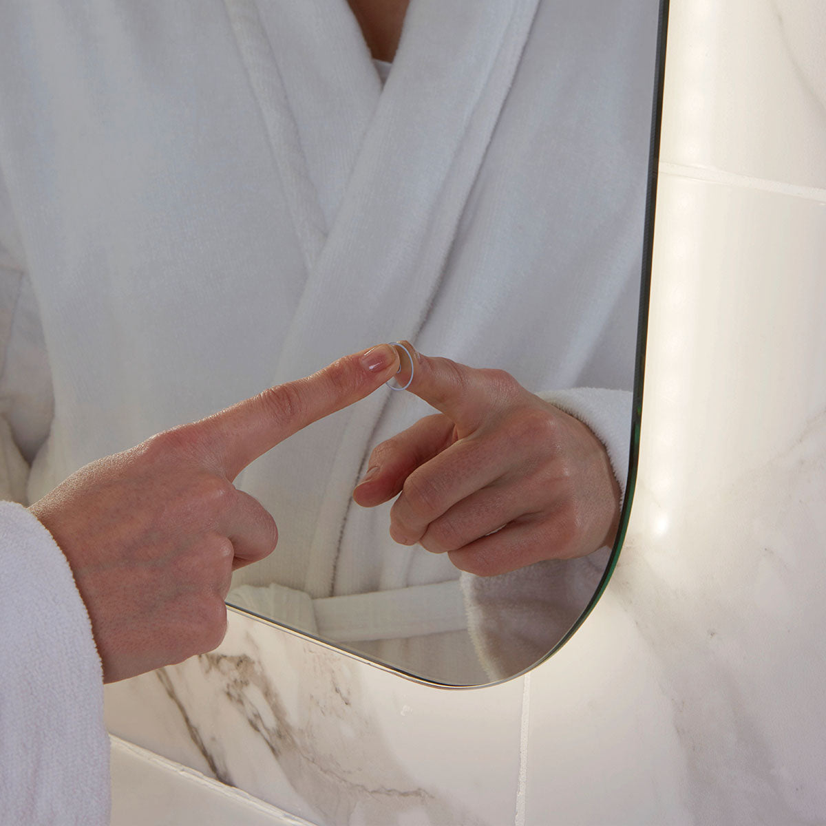 Ova LED Mirror with Demister Pad and Shaver Socket 600 x 1200mm