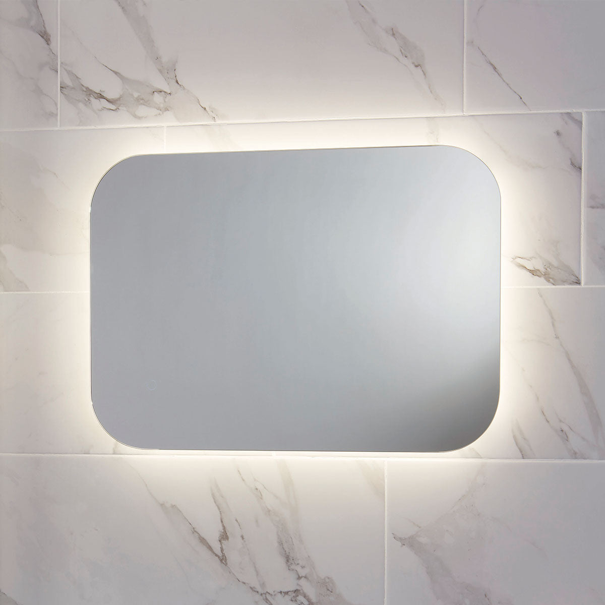 Ova LED Mirror with Demister Pad and Shaver Socket 600 x 1200mm
