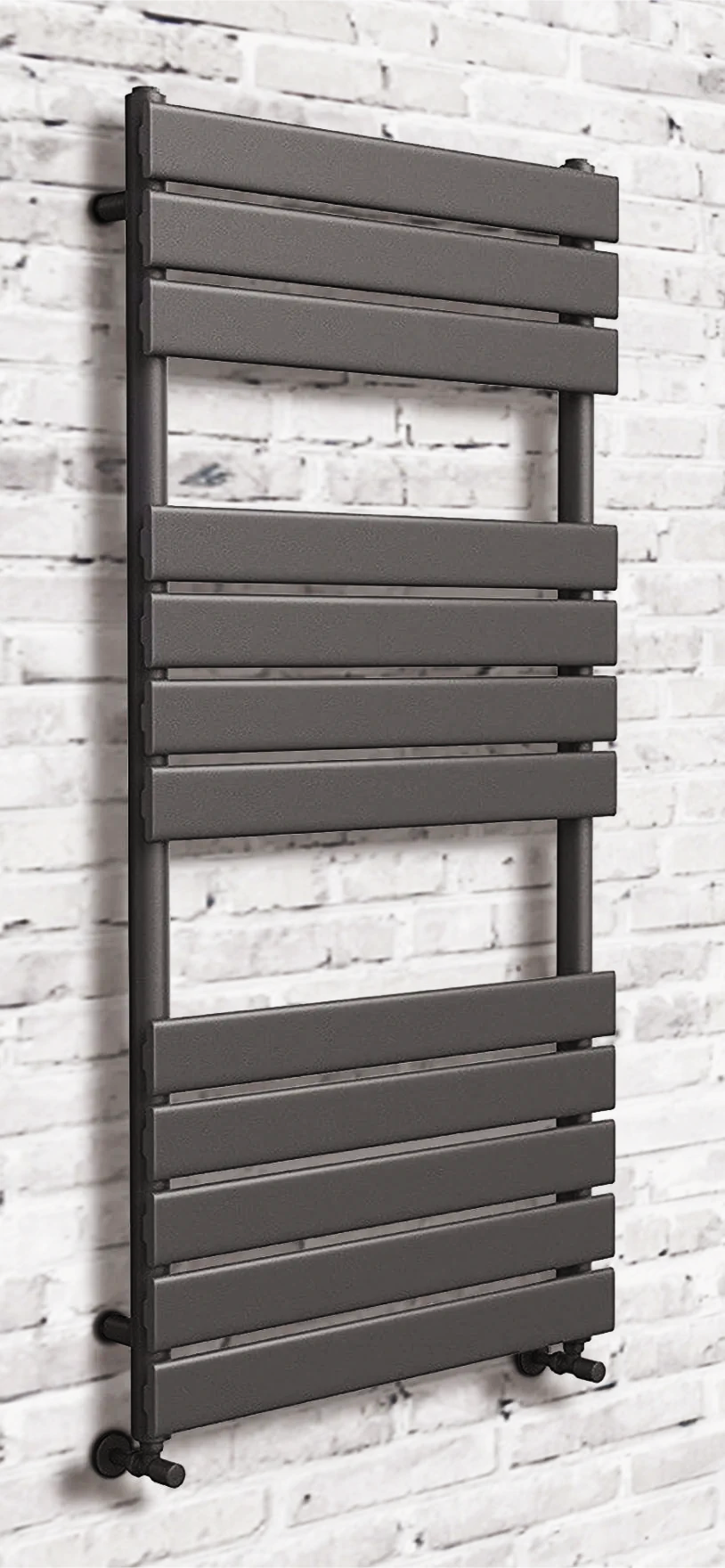 isumm™ Tapler Black Vertical Towel Rail Radiator Various Sizes