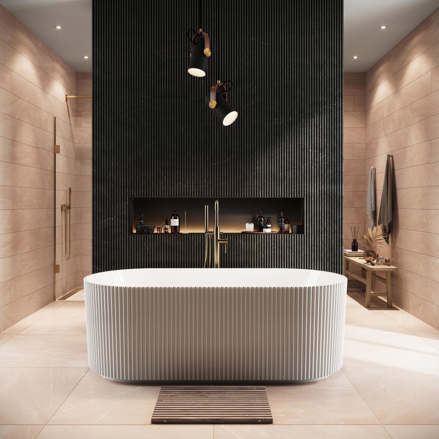 LABYRINTH FLUTED FREESTANDING BATH