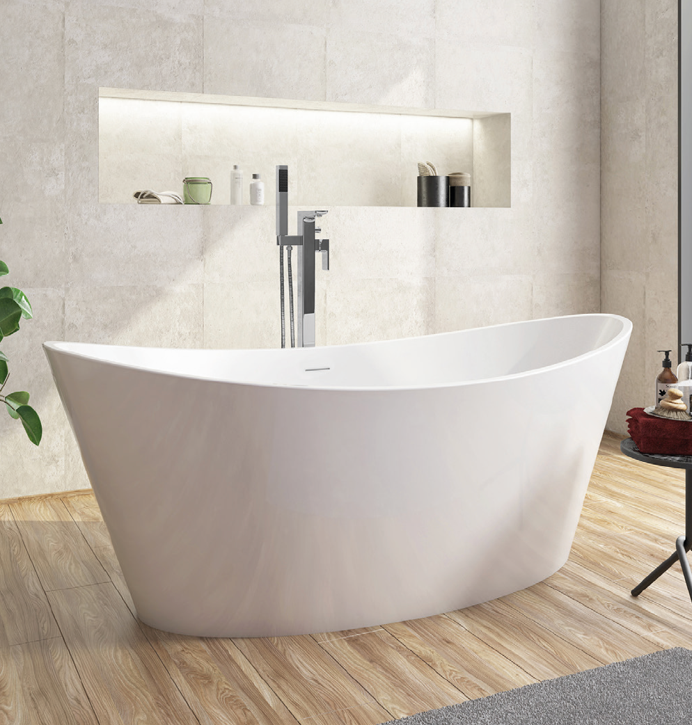 Aruba Freestanding Bath Gloss White 1700 x 800