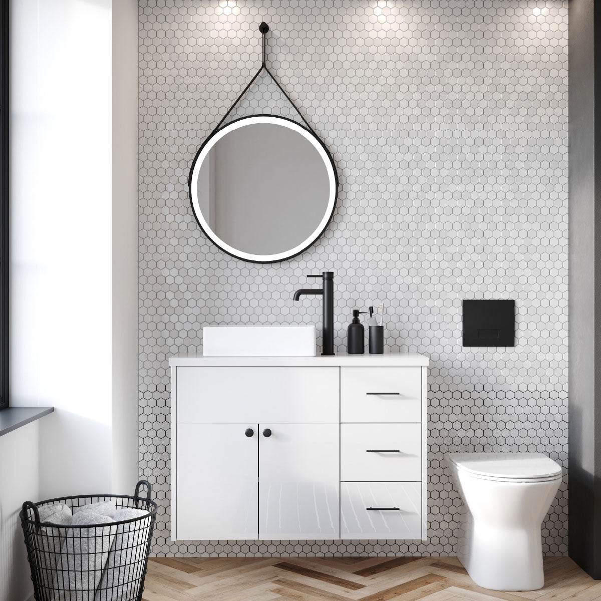 Bellknee Round LED Bathroom Mirror 600mm