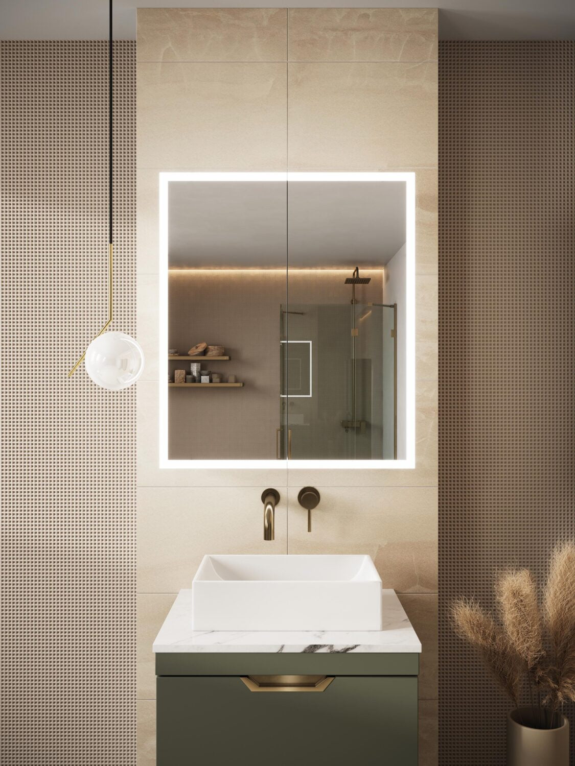 PROPSR Bluetooth LED Cabinet Double Door 600 x 700mm