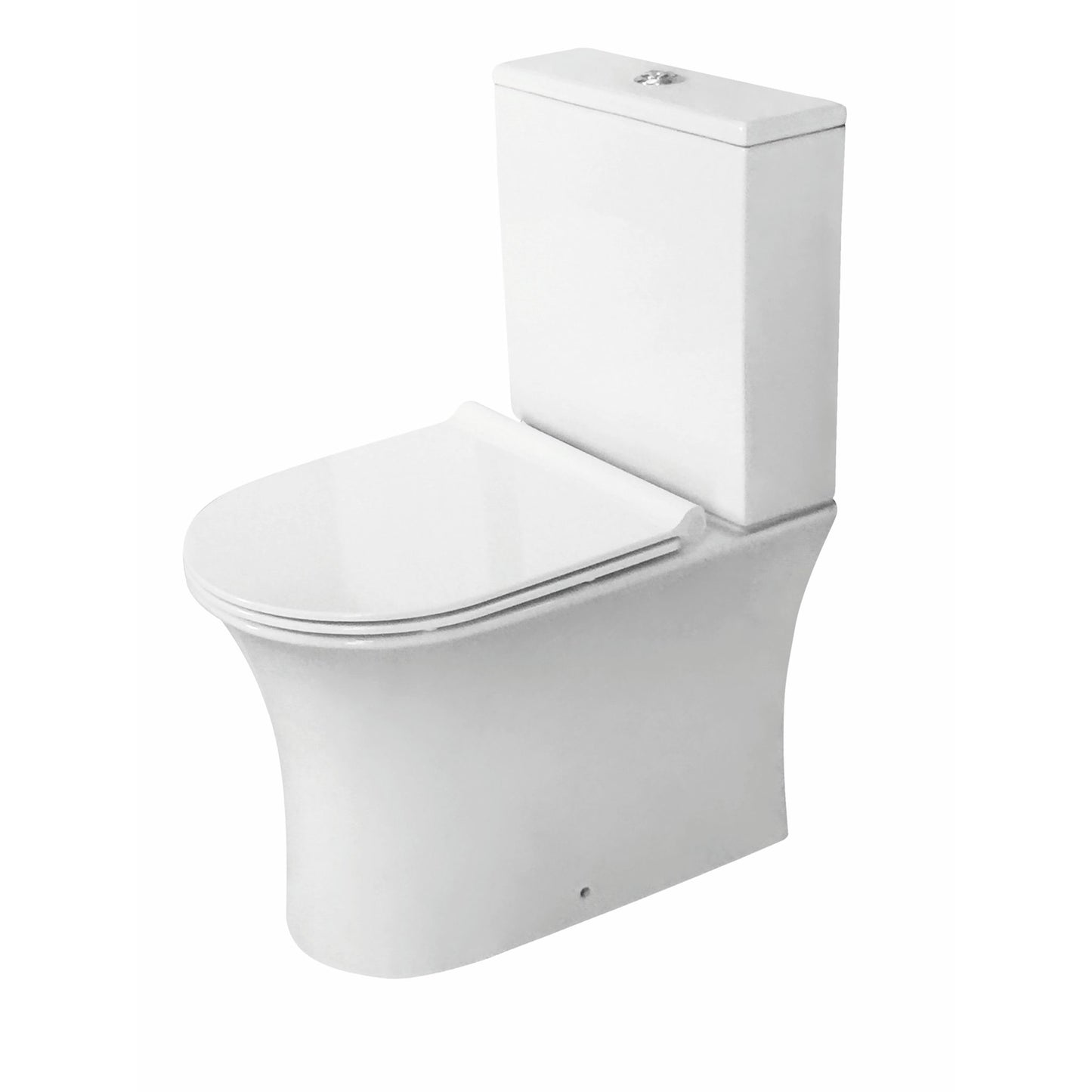 Beia Rimless Toilet Closed Back Pan Including Cistern & Slimline Soft Close Seat
