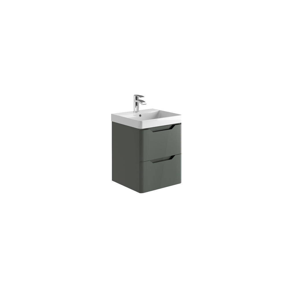 Mella 500 Wall Hund Basin And Cabinet