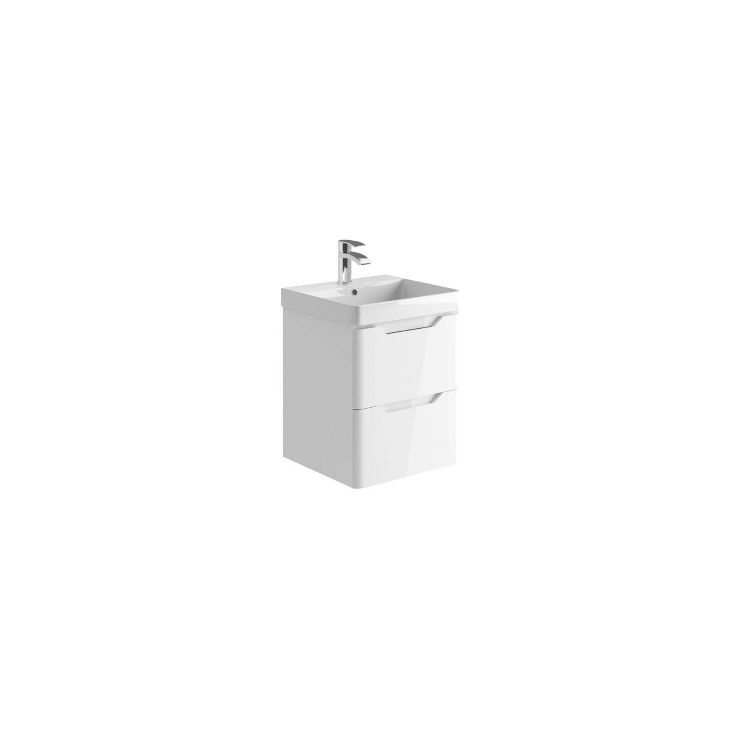Mella 500 Wall Hund Basin And Cabinet