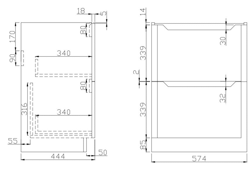 Mella 600 Floor Standing Cabinet And Basin