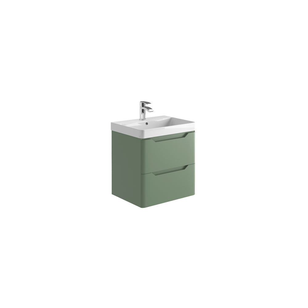 Mella 600 Wall Mounted Basin And Cabinet
