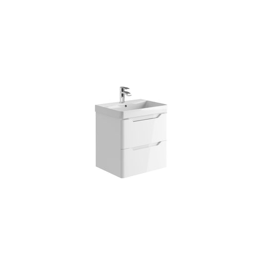 Mella 600 Wall Mounted Basin And Cabinet