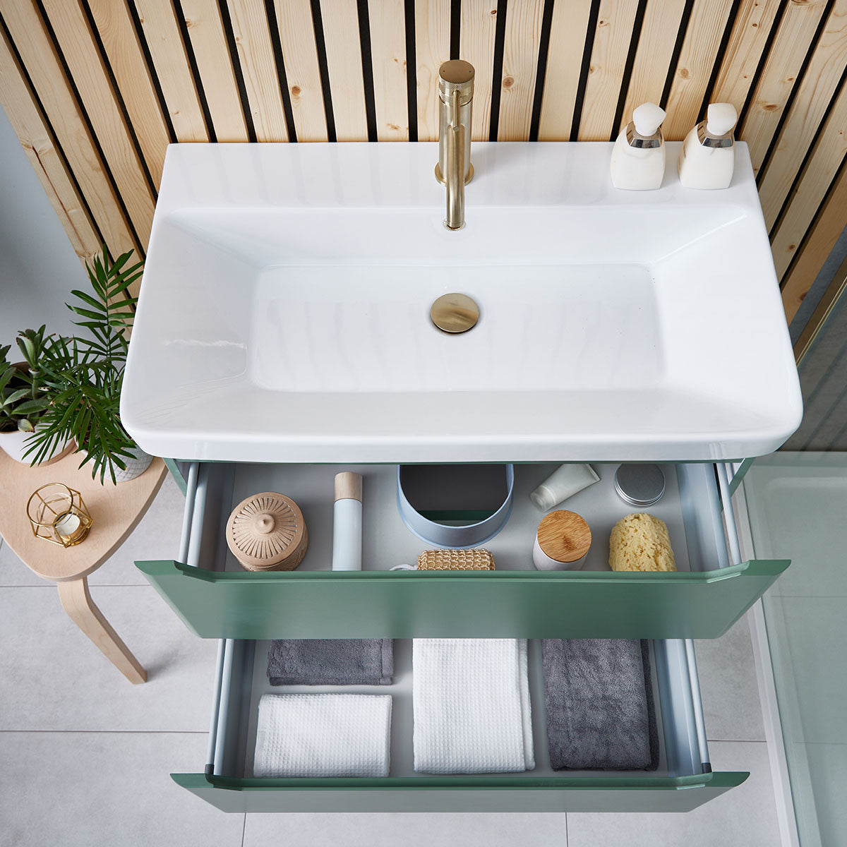 Mella 800 Wall Mounted Cabinet And Basin Unit