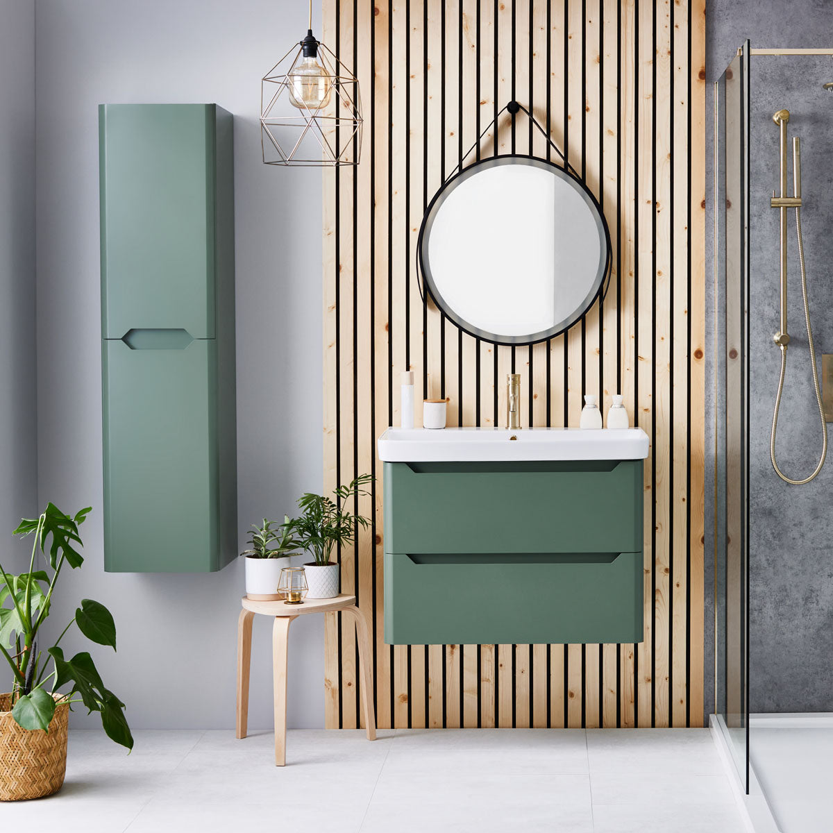 Mella 800 Wall Mounted Cabinet And Basin Unit