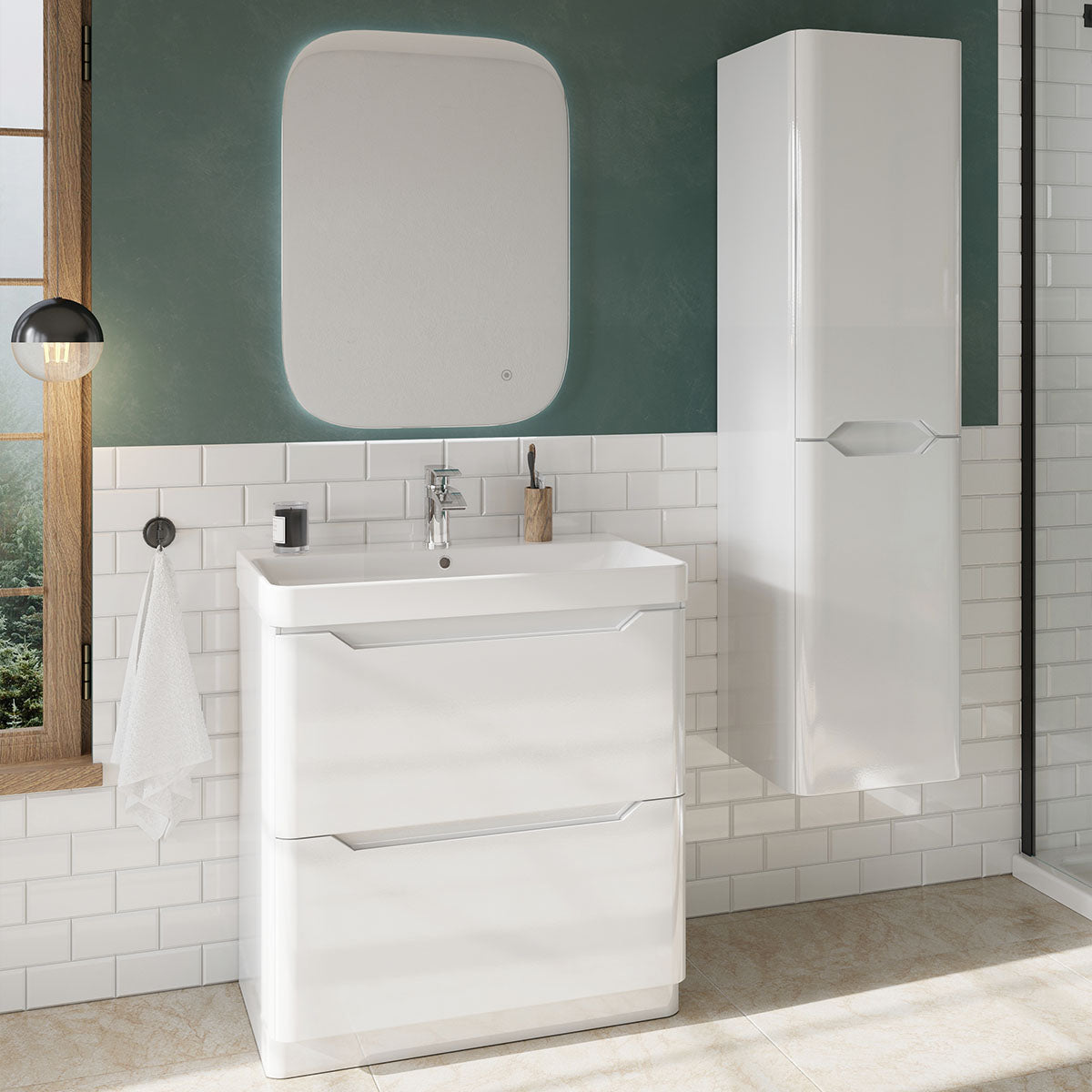 Bella 1500 Bathroom Tall Cabinet Unit