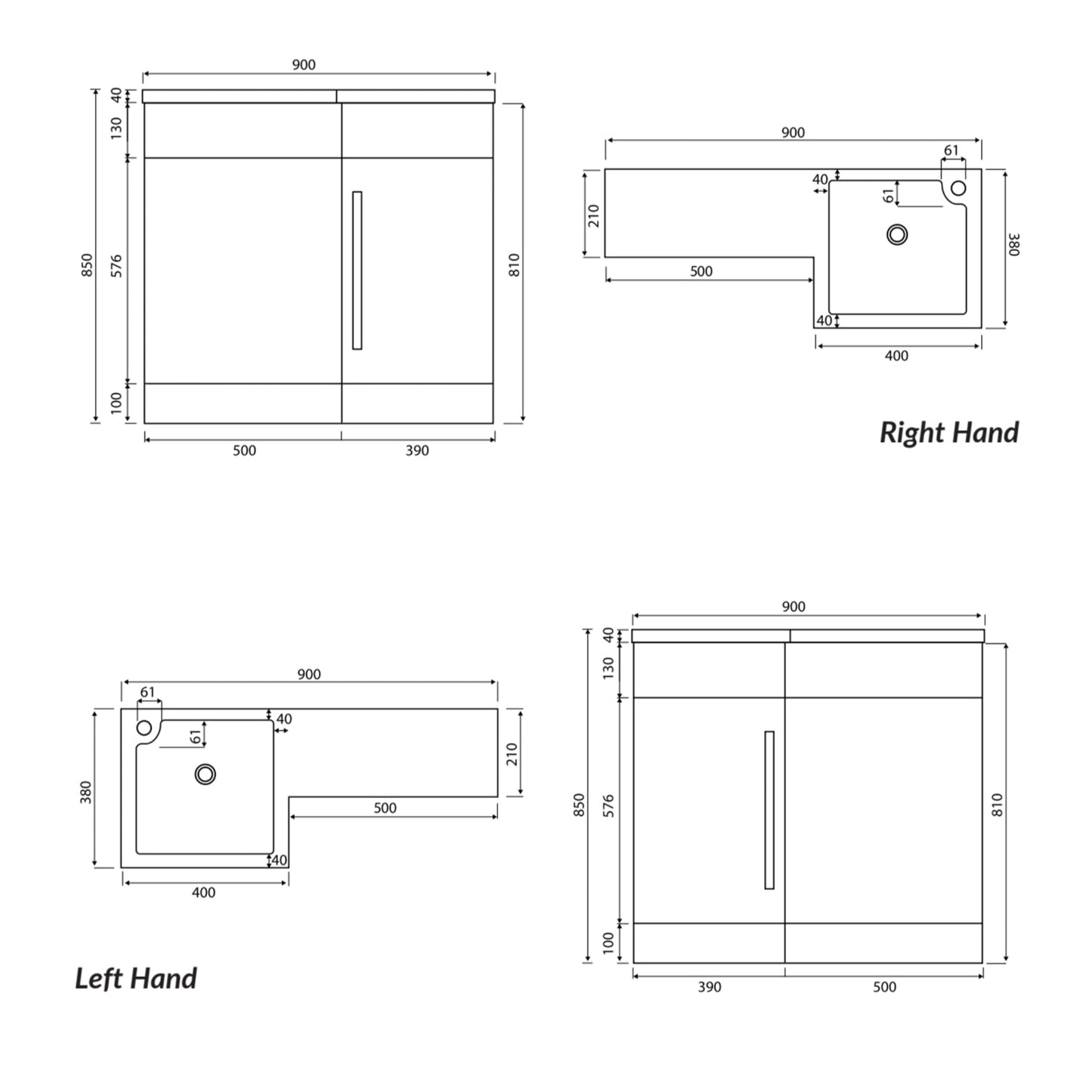 LiLi 900 Furniture Pack LEFT & RIGHT