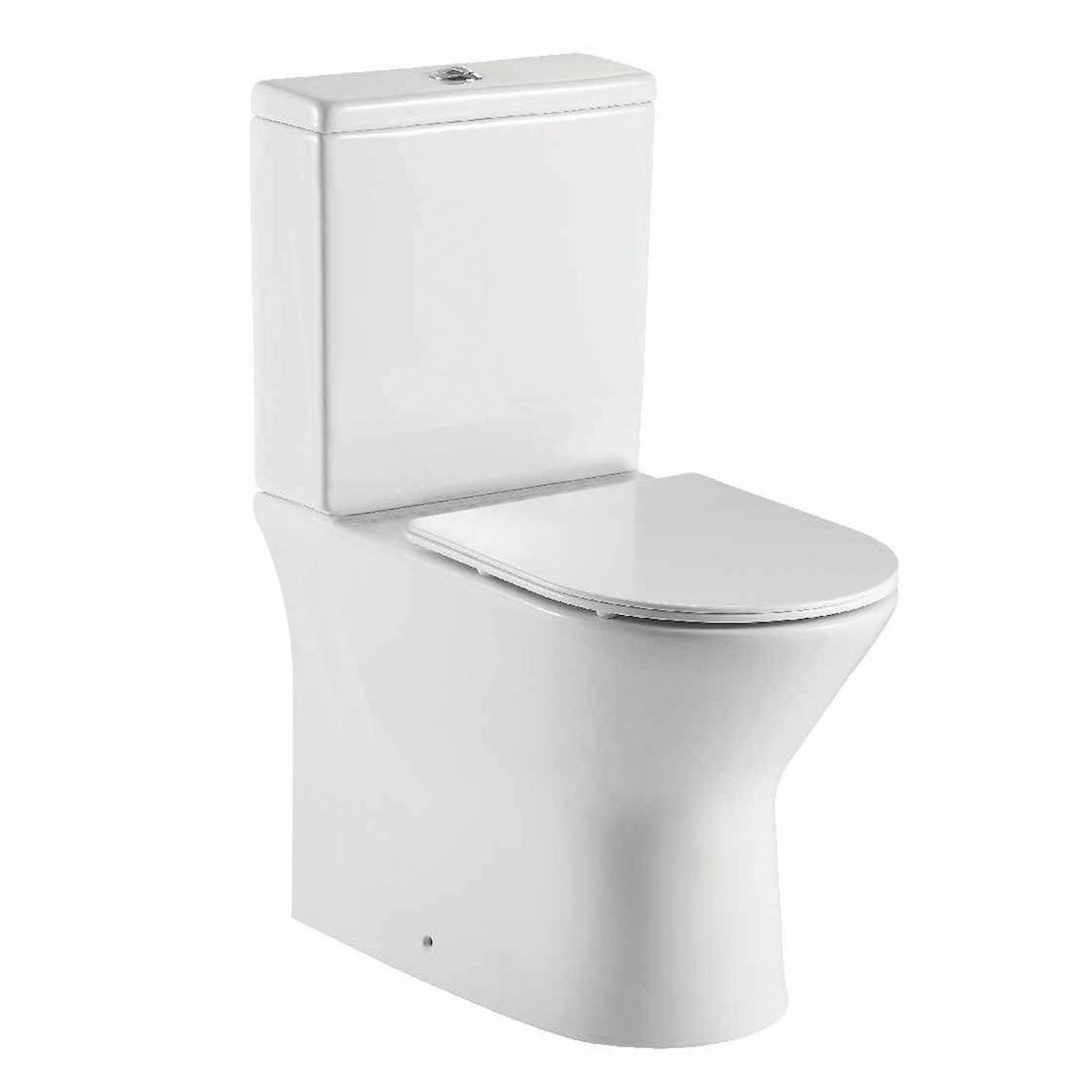 Messiton Rimless Closed Back Pan Including Cistern & Soft Close Seat