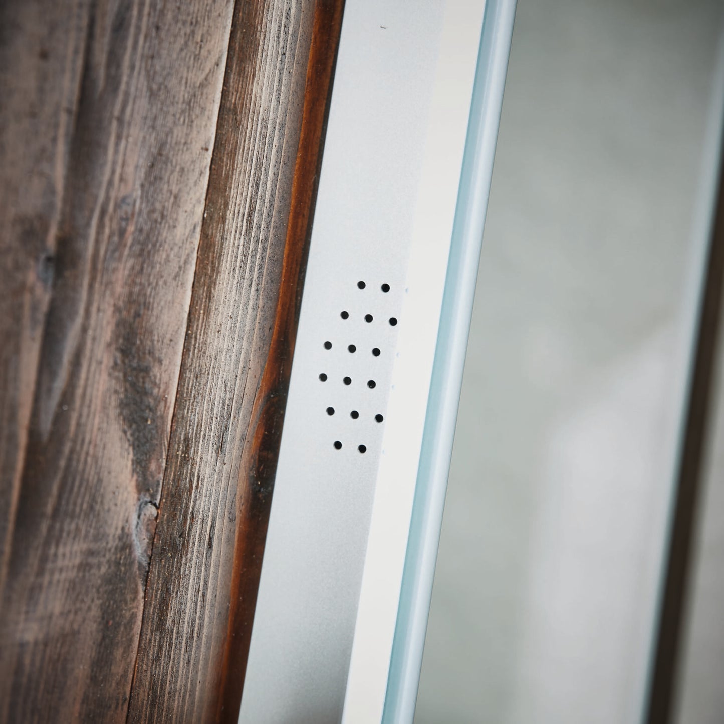 Gosca Bluetooth Speaker LED Mirror with Demister Socket and Socket 500 x 700mm