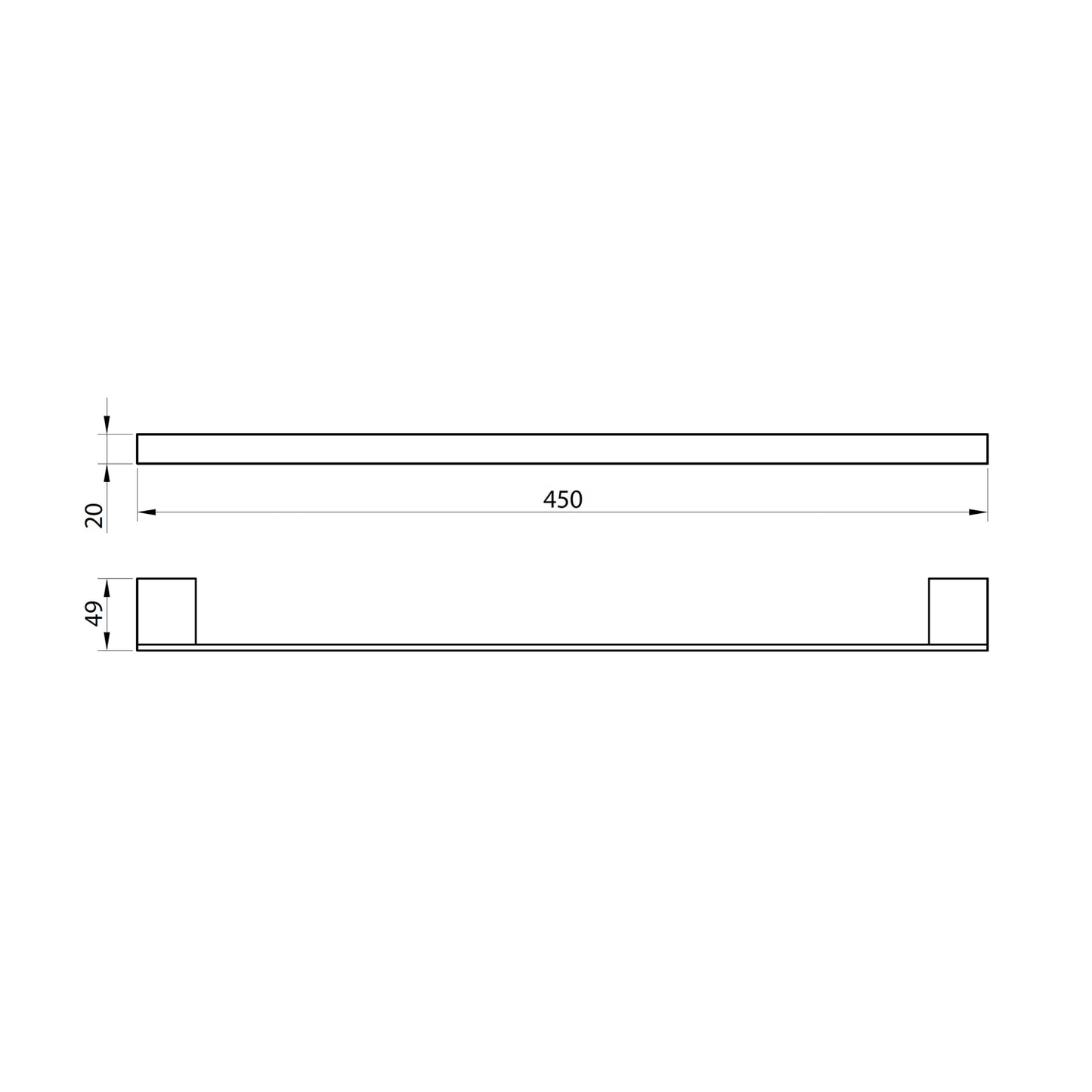 Monso Towel Bar 45cm