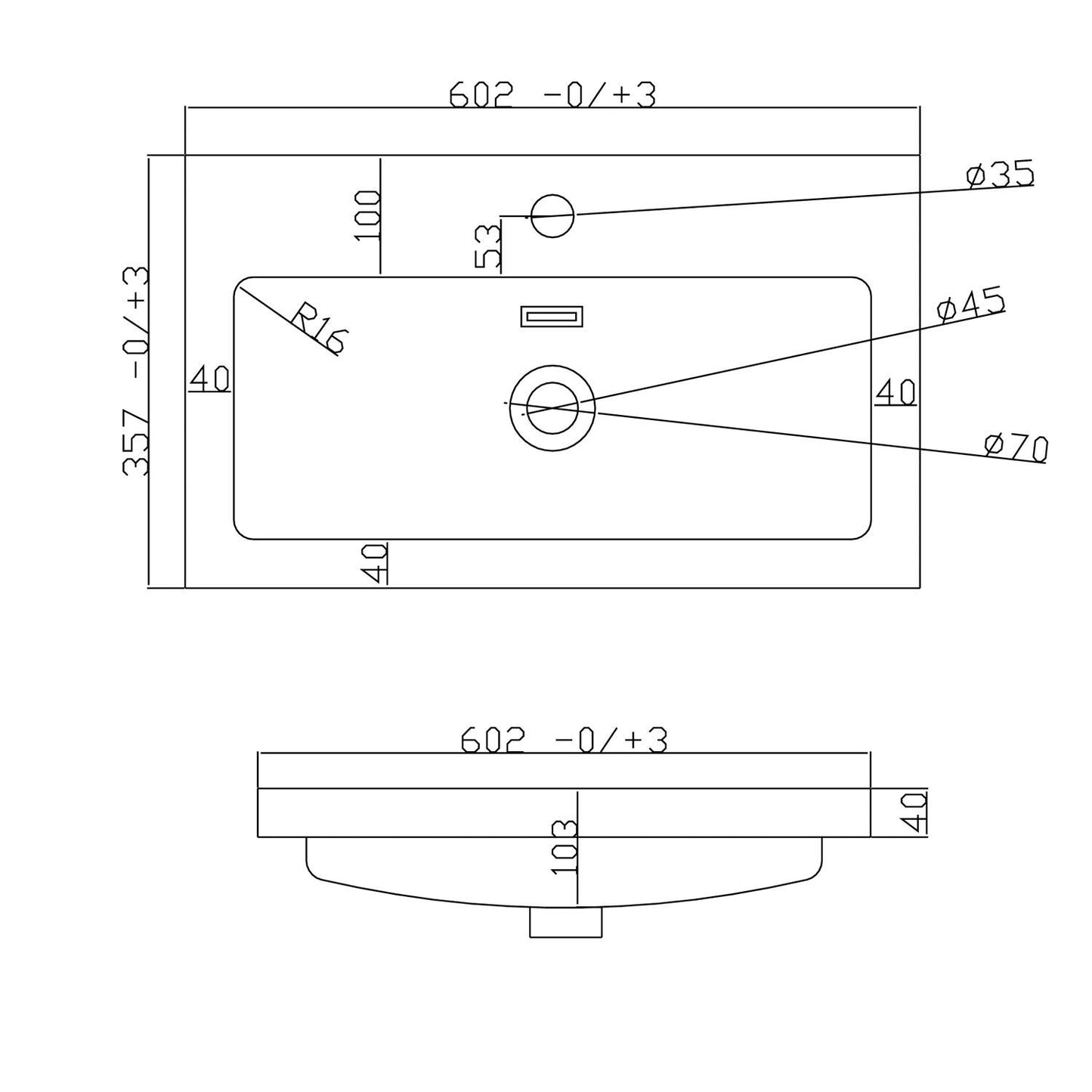 Newro 600 Basin Cabinet