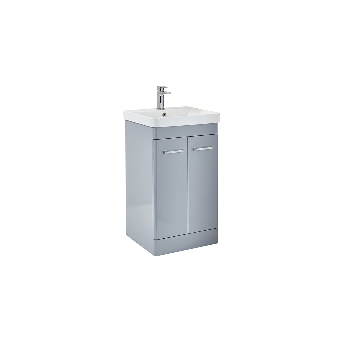 Rossini Floor Standing 500 Vanity Unit - Pebble Grey with Basin