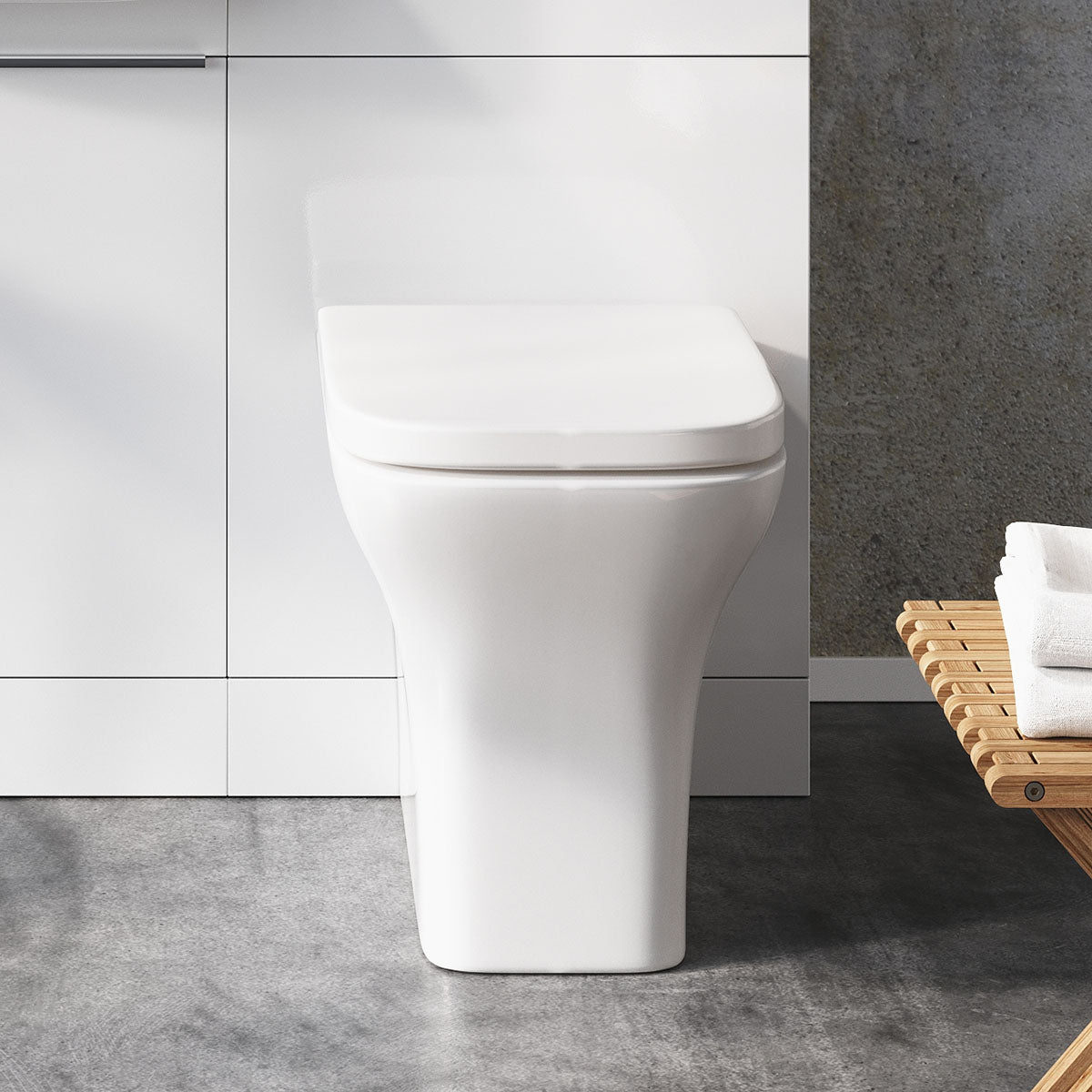 Bronto Back to Wall Toilet Pan & Seat