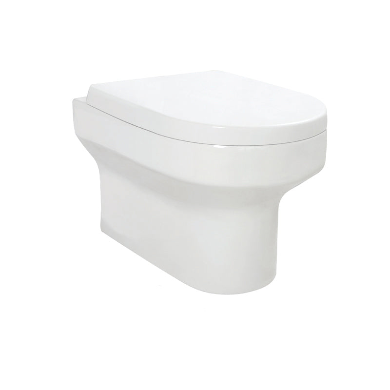 Spa Wall Hung Pan & D Shape Soft Close Seat