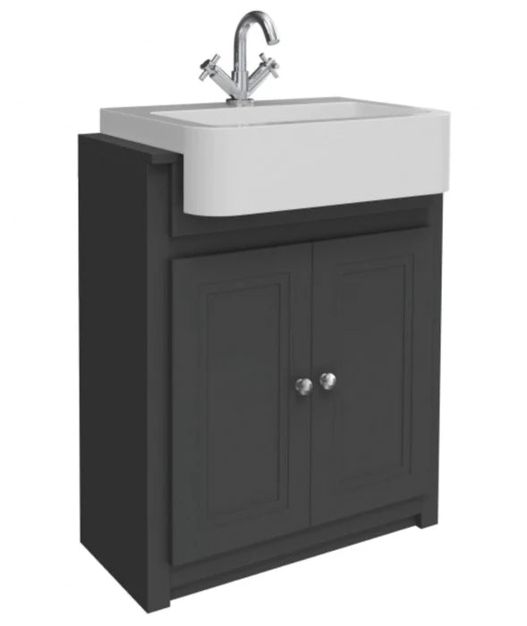 Glassica Vanity Unit with Semi-Recessed Basin