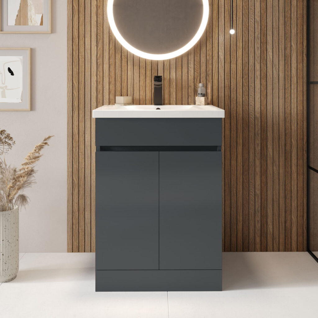 Dimpire 500 Bathroom Vanity Unit And Basin Set