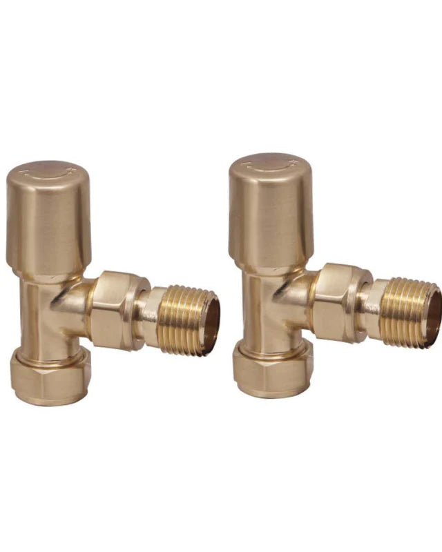 Towel Rail Valves Angled (Pair)