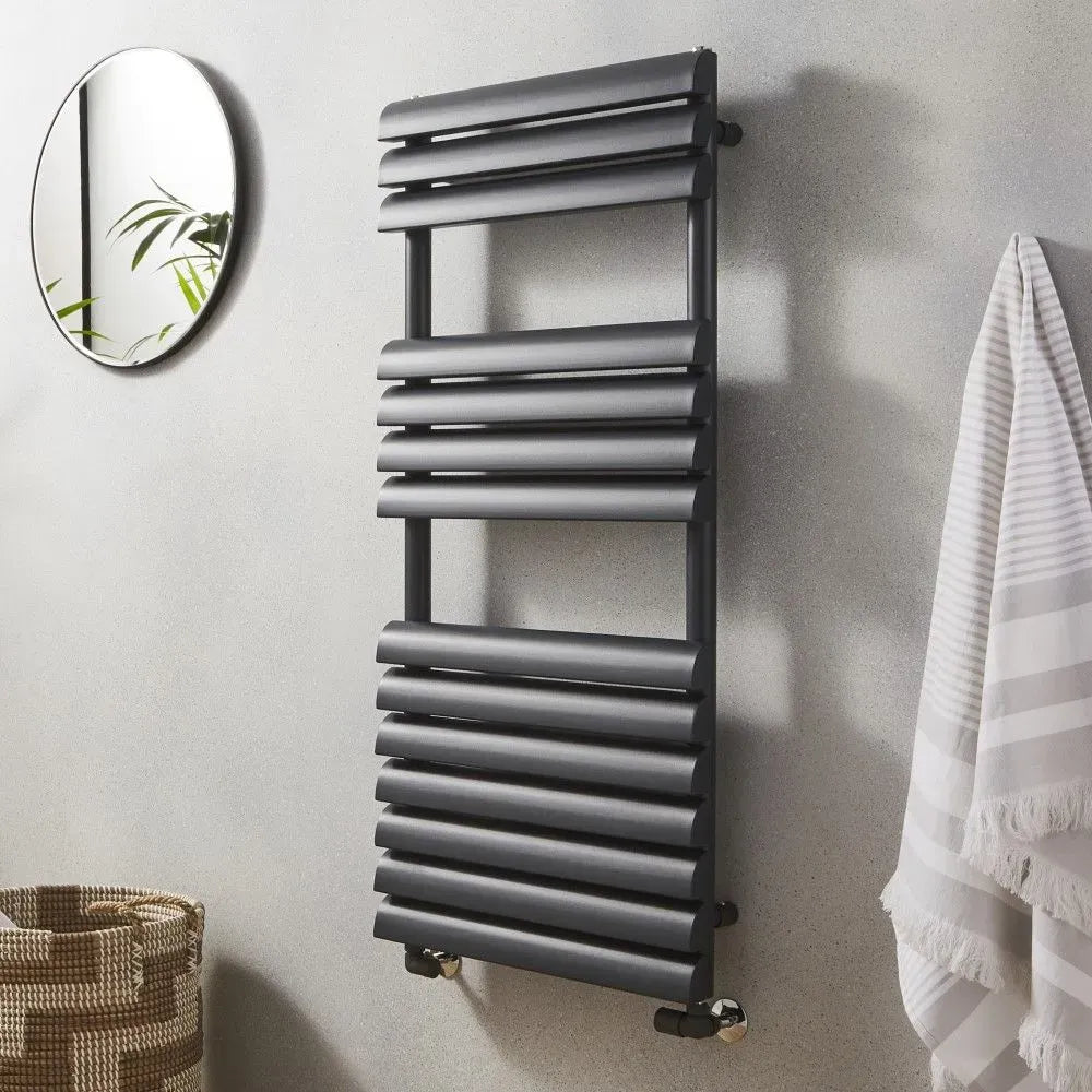Veneci Heated Towel Rail | Black Towel Rail