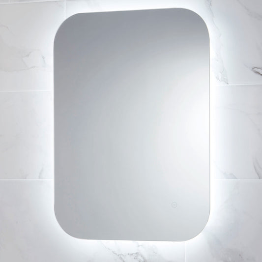 OVa LED Mirror with Demister Pad and Shaver Socket 500 x 700mm