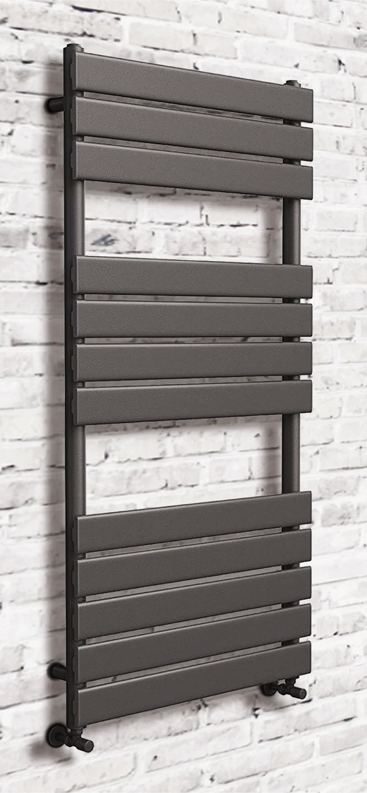 isumm™ Tapler Black Vertical Towel Rail Radiator Various Sizes