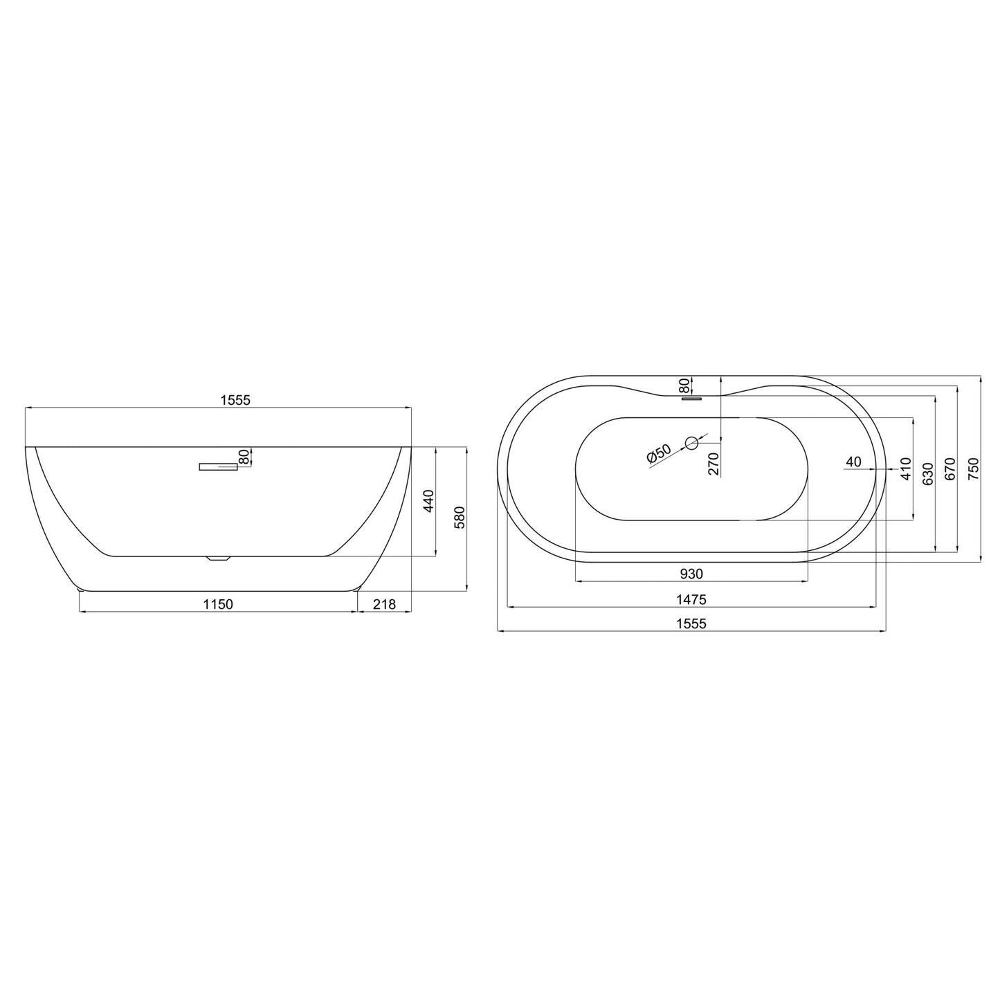 Anyx Freestanding Bath