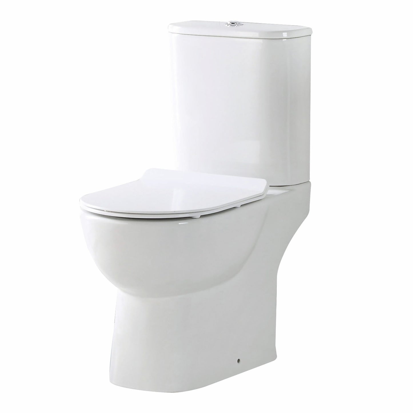 Bellknee Rimless Open Back Toilet Pan Including Cistern & Soft Close Seat