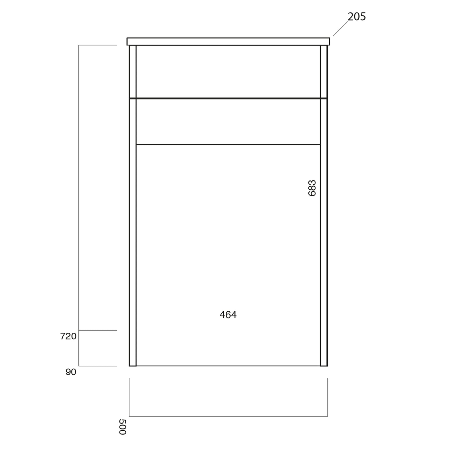 BELLA 500 WC Toilet Unit