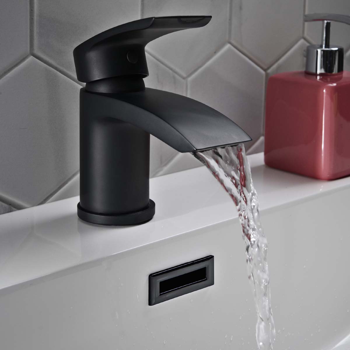 Bellknee Mini Mono Basin Mixer Tap with Push Click Waste