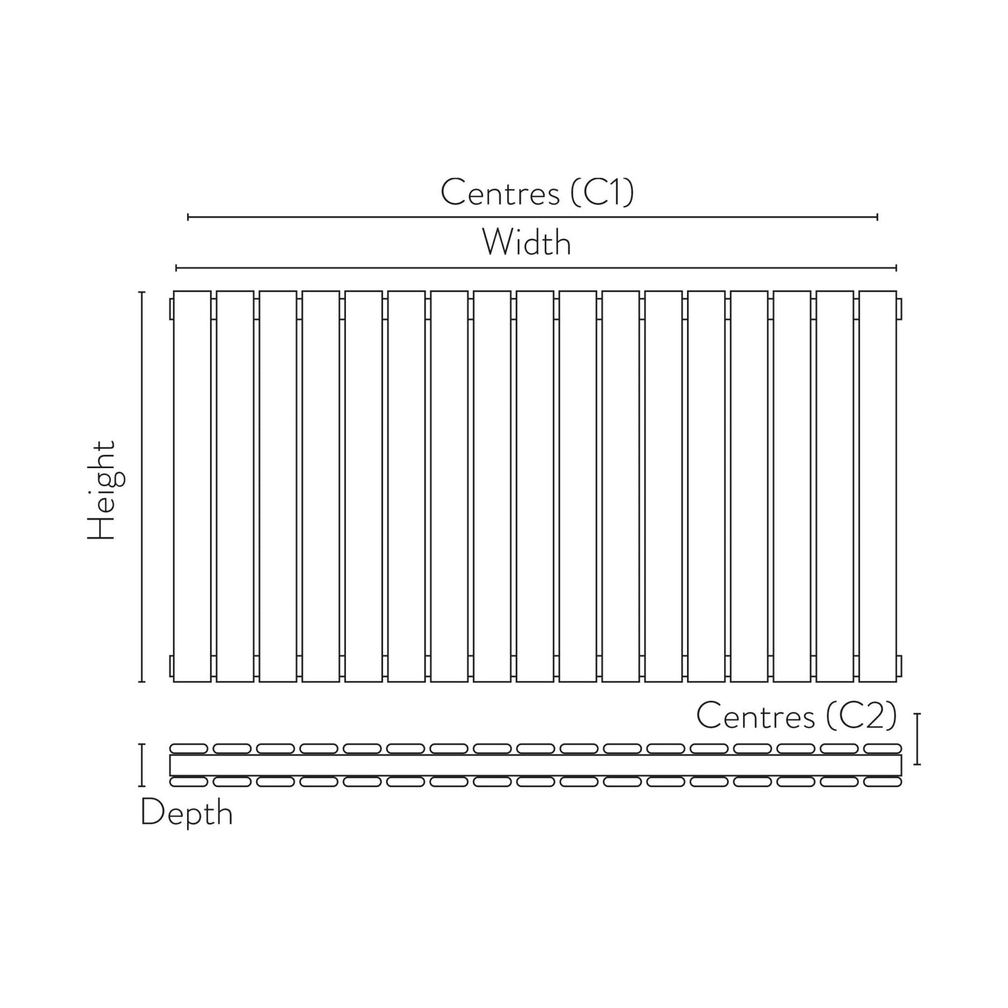 isumm™ Bravo Double Designer Radiator – 600 X 614
