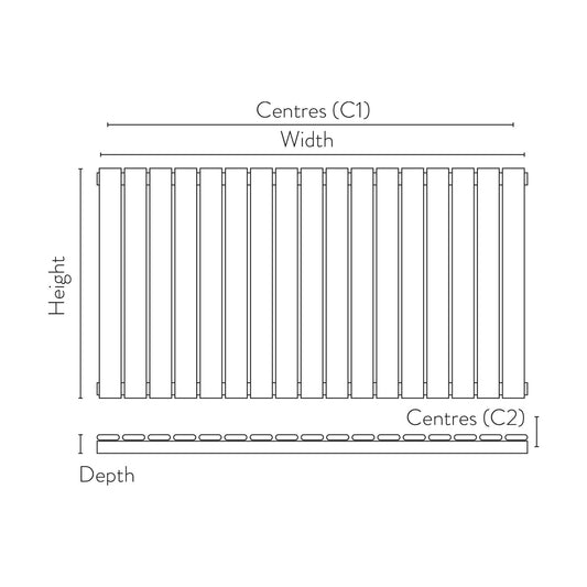 isumm™ Bravo Designer Radiator – 600 X 1158