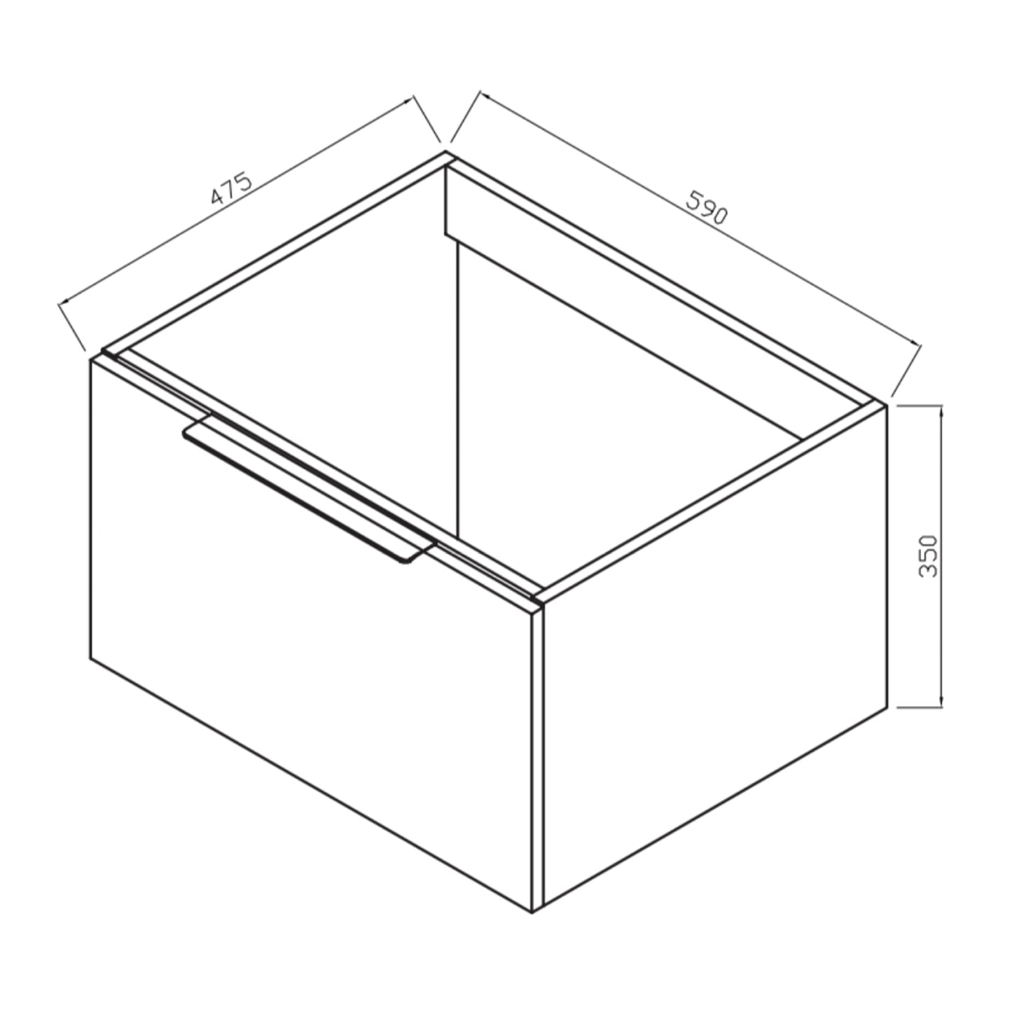 hevron 600 Cabinet Basin