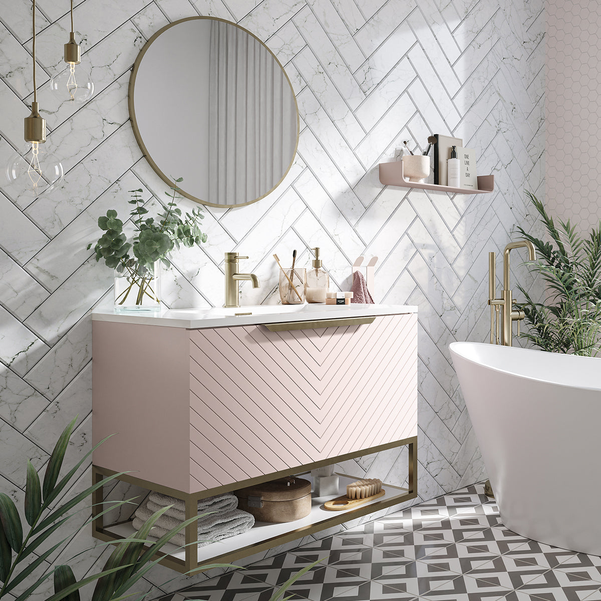 HEVRON 800 CABINET BASIN