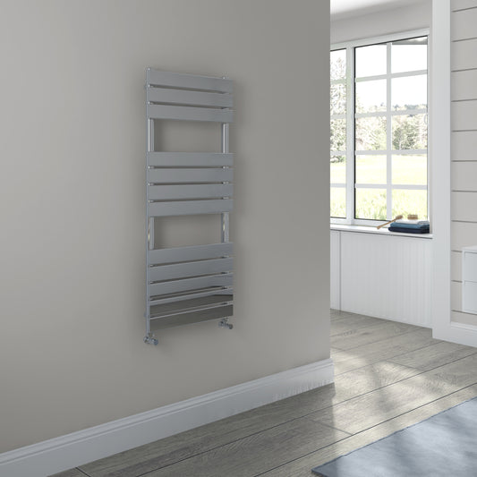 ISUMM™ SHAMRAGE STAPLER VERTICAL TOWEL RADIATOR RAILS CHROME