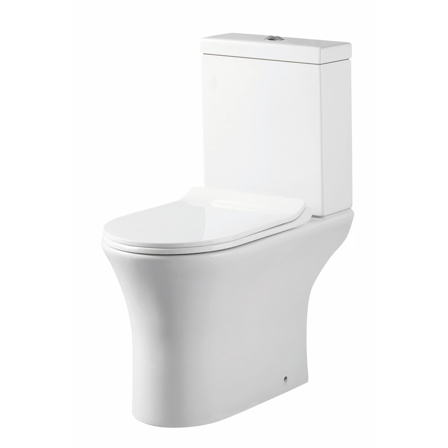 Beia Rimless Open Back Toilet Pan Including Cistern & Slimline Soft Close Seat