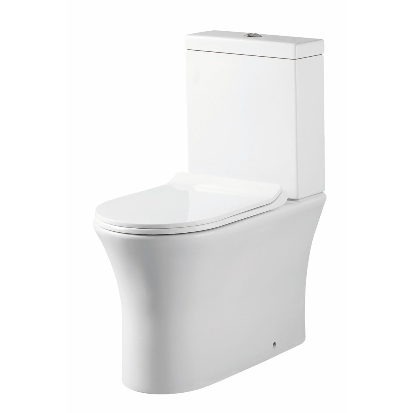 Beia Rimless Toilet Comfort Height Closed Back Pan Including Cistern & Slimline Soft Close Seat