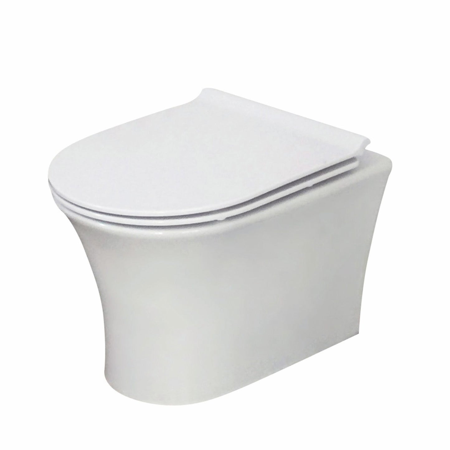Beia Rimless Wall Hung Toilet Pan & Slimline Soft Close Seat