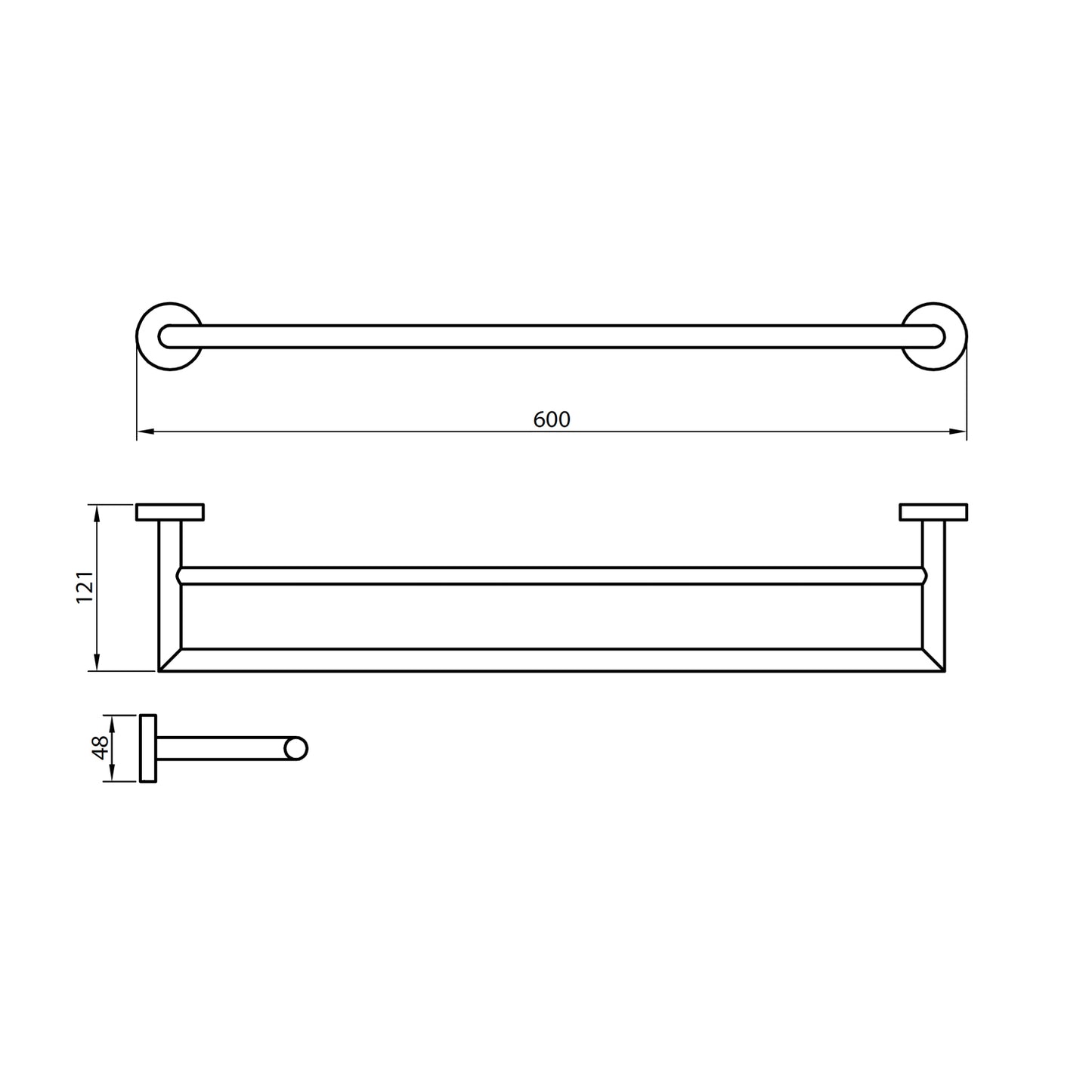 Melta Double Towel Bar