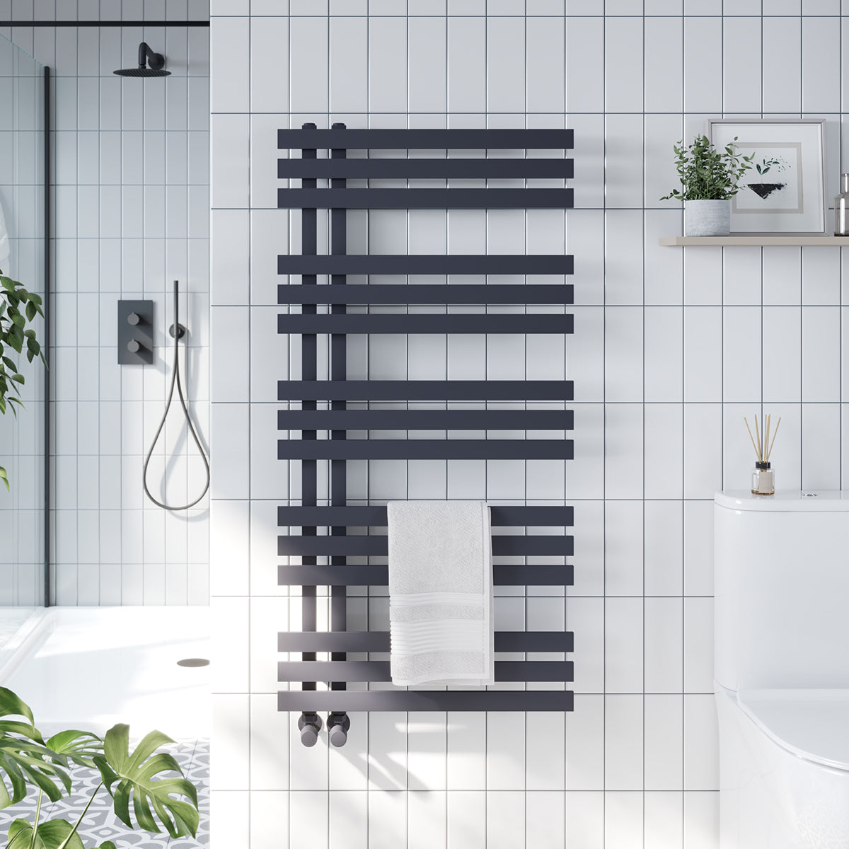 Heated Towel Rail Black