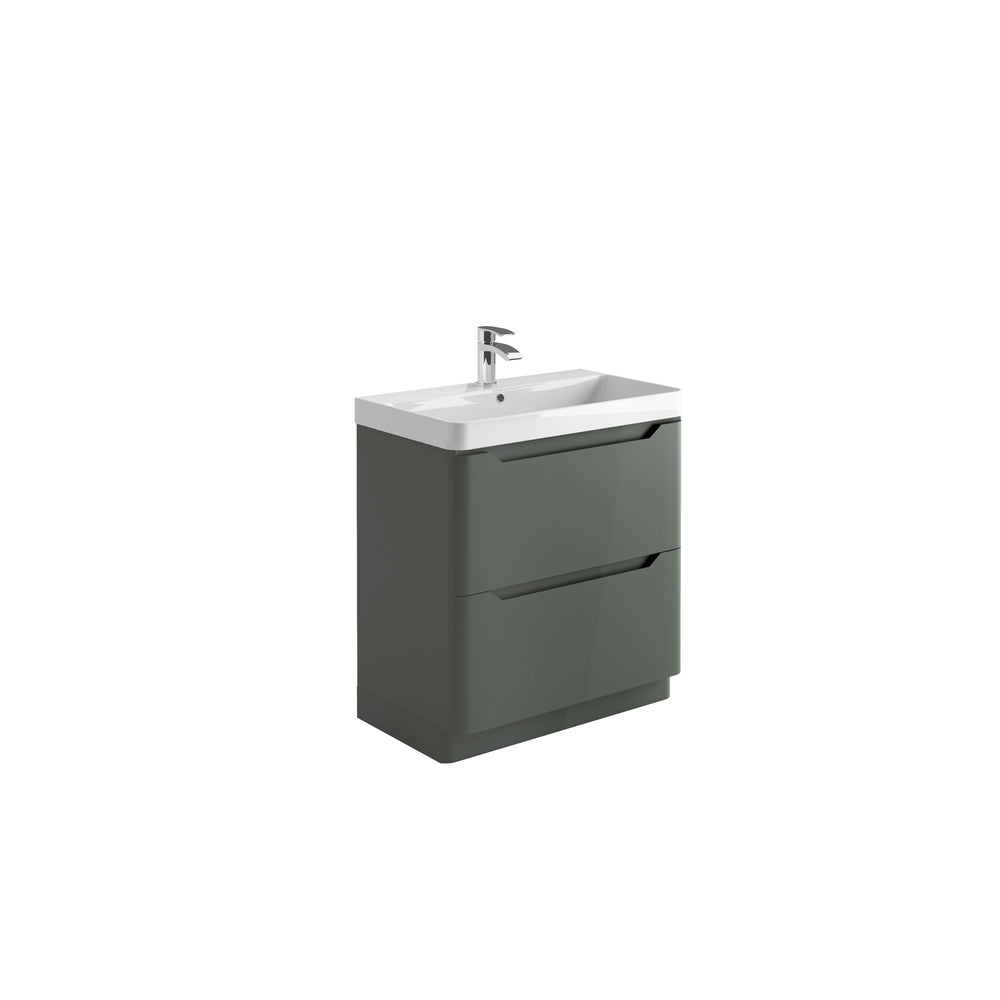 Rosini  Floor Standing 800 Vanity  Unit - Wolf Grey with Basin