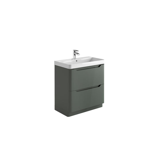 Rosini  Floor Standing 800 Vanity  Unit - Wolf Grey with Basin