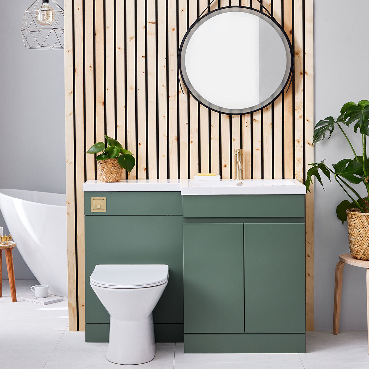 Dimpire 1100 Bathroom Vanity Unit Furniture Pack Right